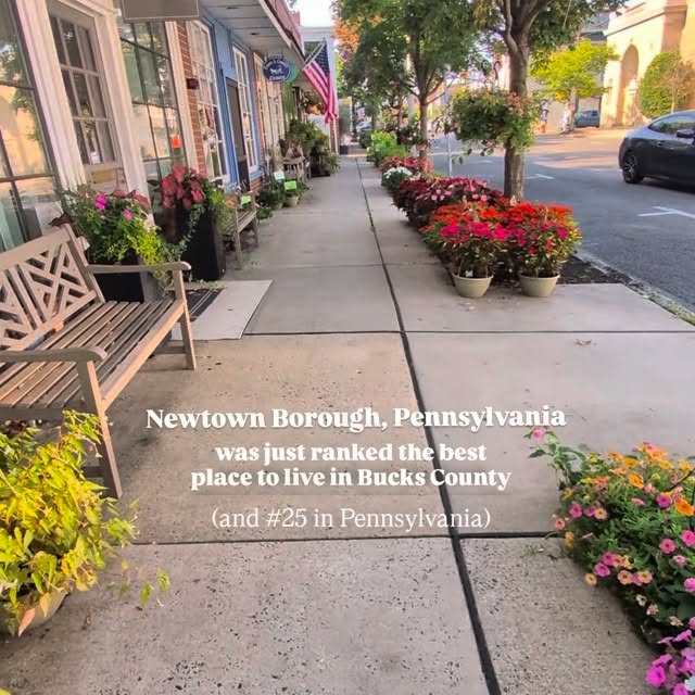 Okay Bucks County… THIS is something worth talking about 👀 Newtown was just named the BEST PLACE TO LIVE IN BU